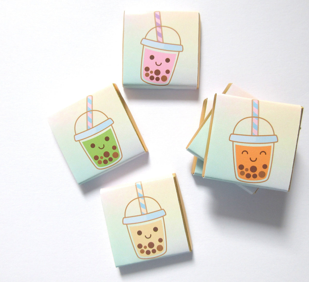 Personalised Bubble Tea Chocolates – Birthday Party Favours, Boba Bar Treats