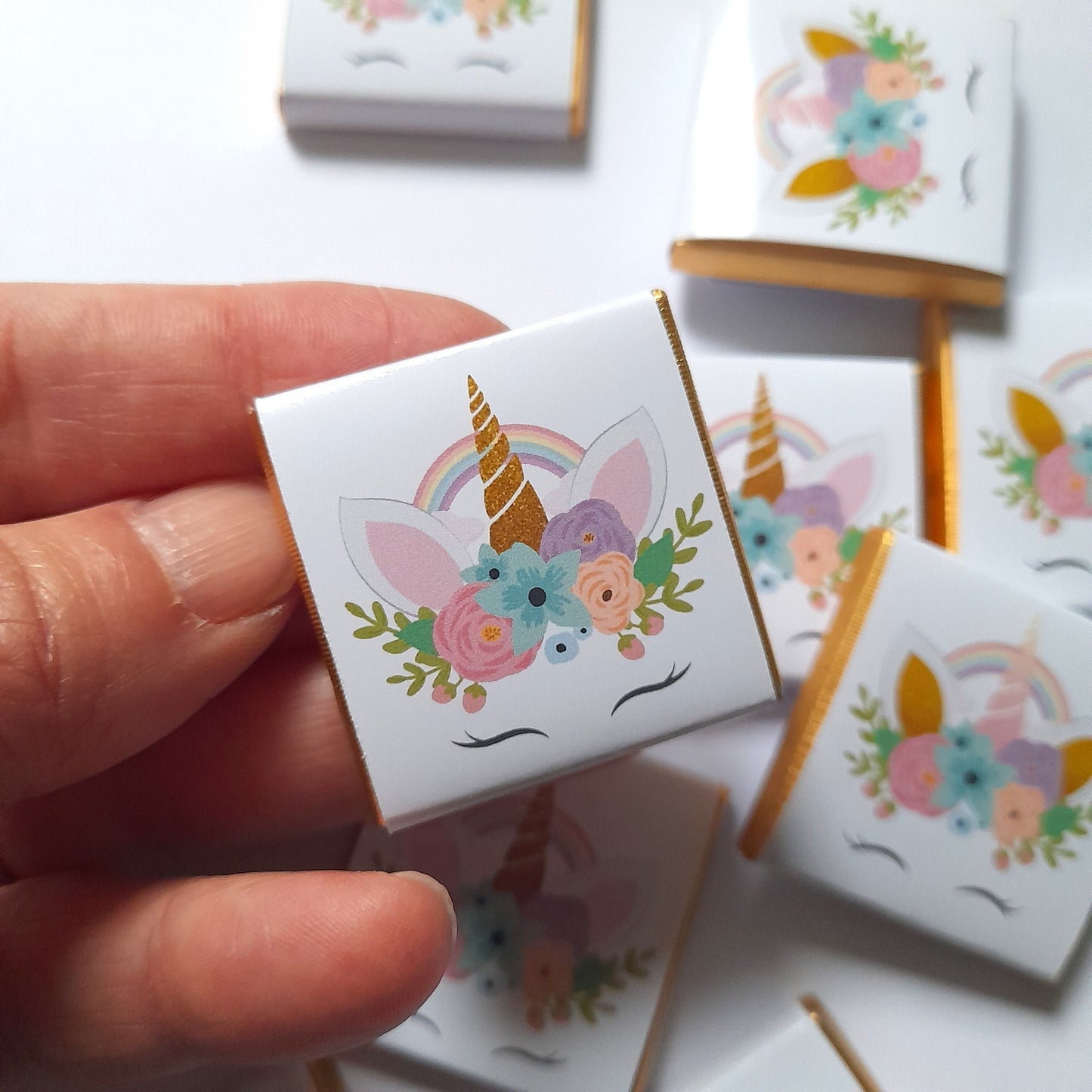 Personalised Unicorn Party Favours - Magical Birthday Treats - Custom Unicorn Guest Gifts