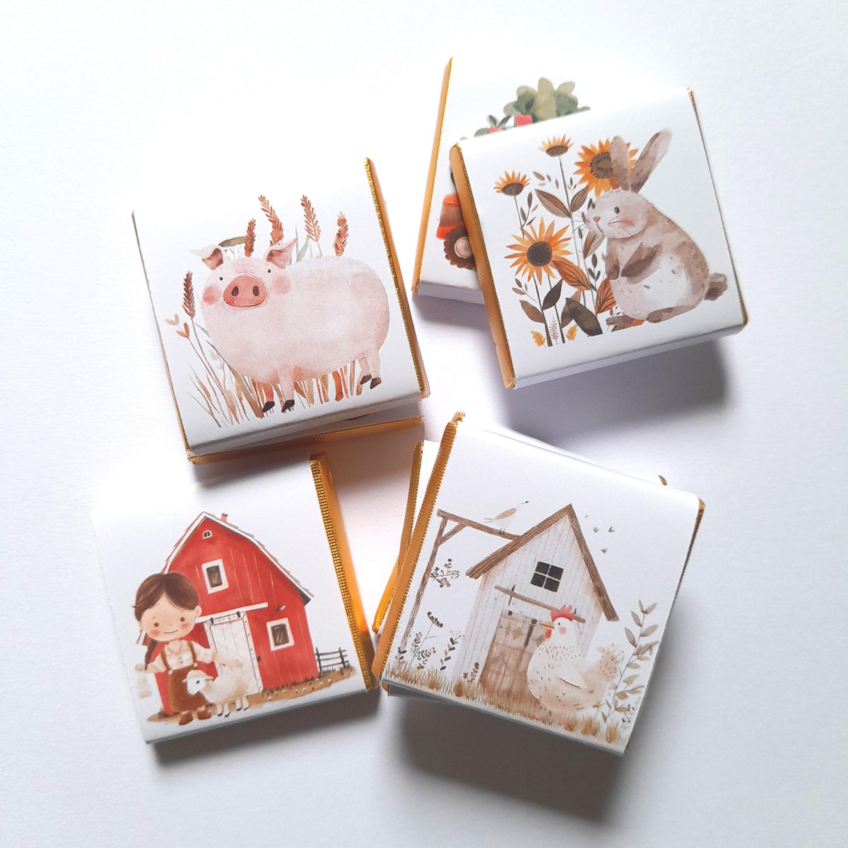 Personalised Farmyard Chocolate Favours – Farm Birthday Party Treats