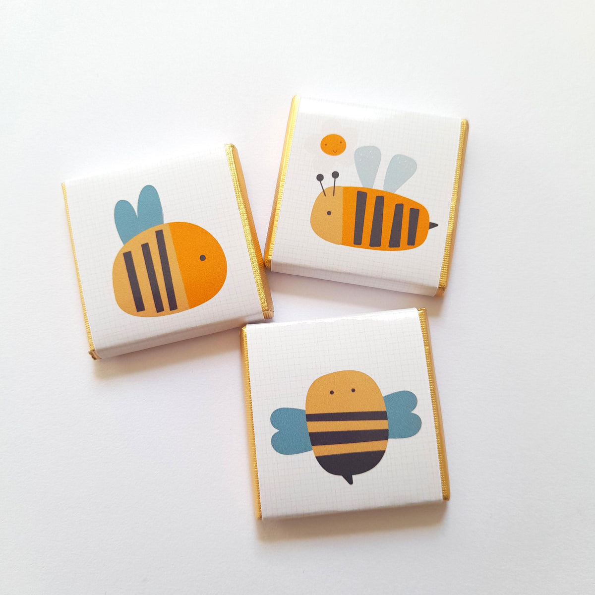 Bee themed party favours