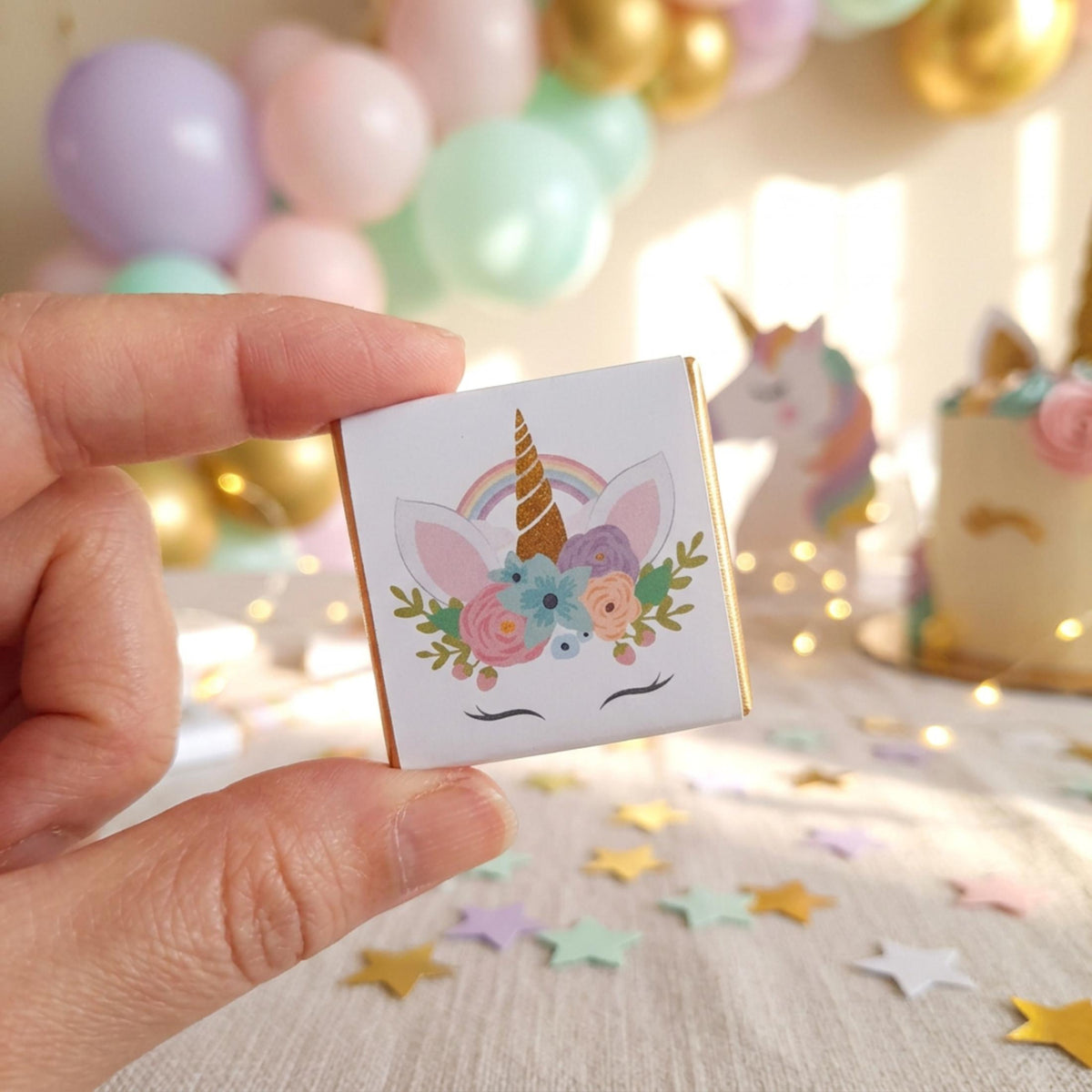Personalised Unicorn Party Favours - Magical Birthday Treats - Custom Unicorn Guest Gifts