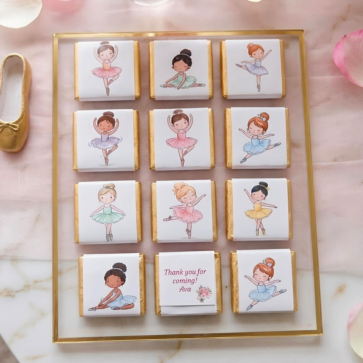 Personalised Ballet Dancer Party Favours – Birthday treats