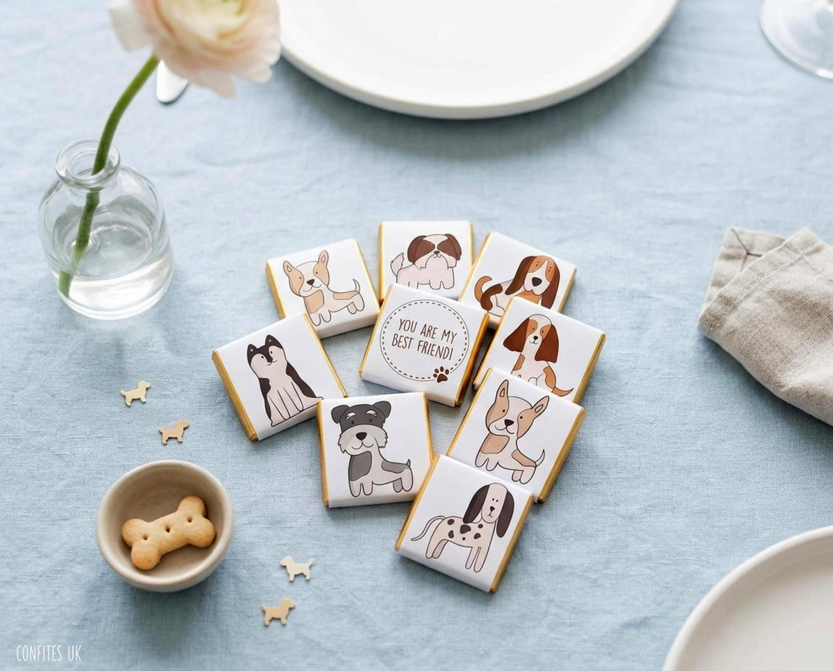 Personalised Dog Breeds Party Favours – Puppy Birthday Treats