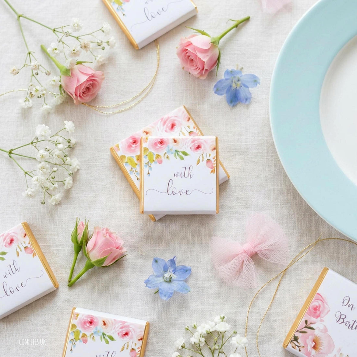 With Love Personalised Birthday Favours