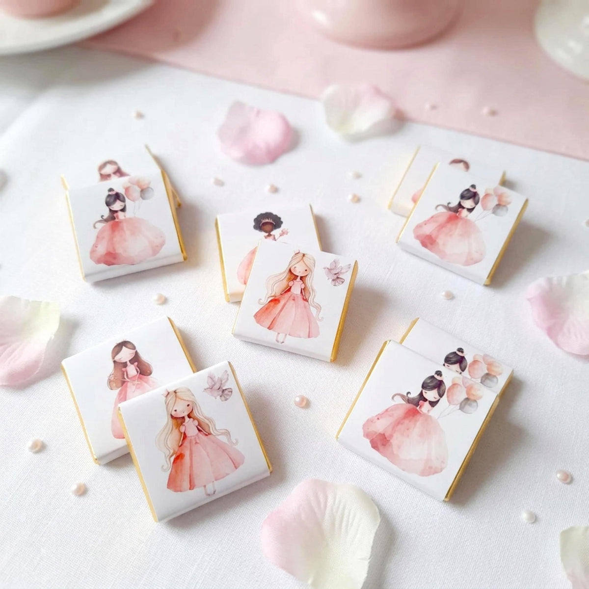 Personalised Princesses Birthday party favours – Fairy tale Treats