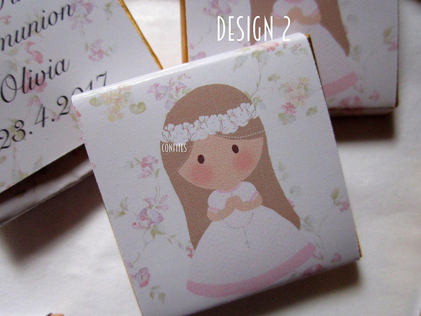 Personalised First Holy Communion Chocolates – Custom Religious Guest Favours
