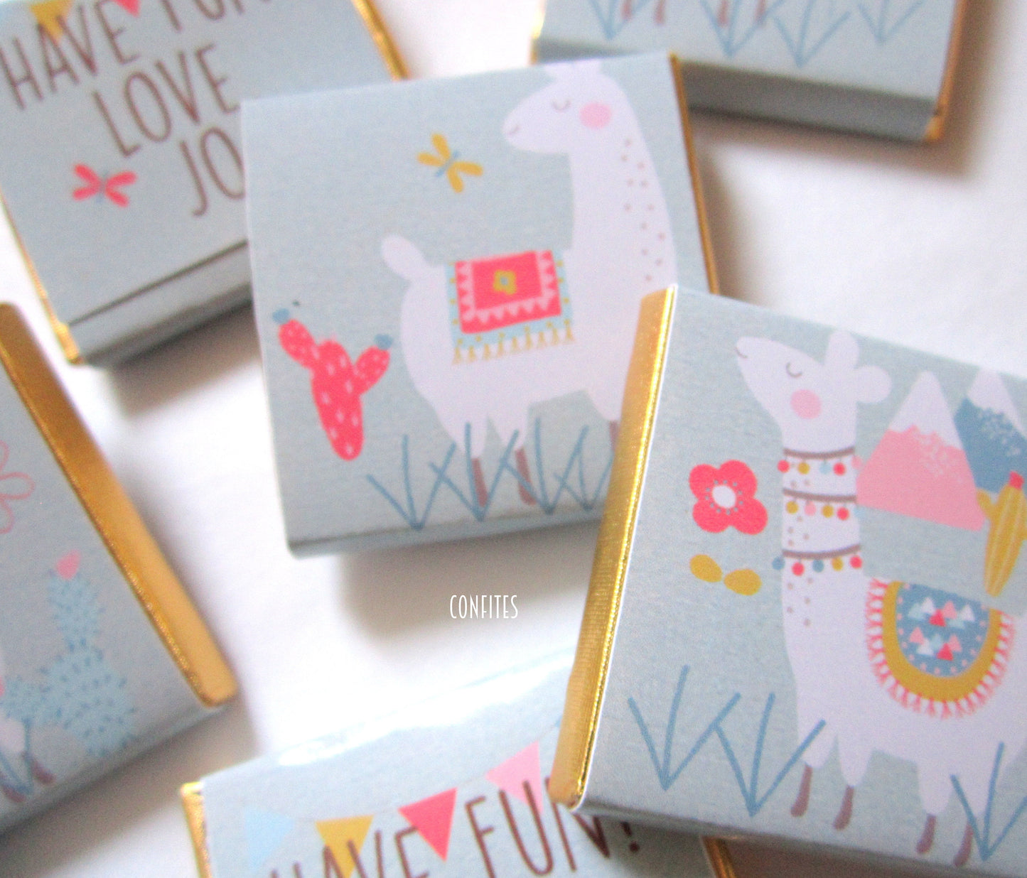 Personalised Llama Party Favours – Birthday, Baby Shower Party Treats