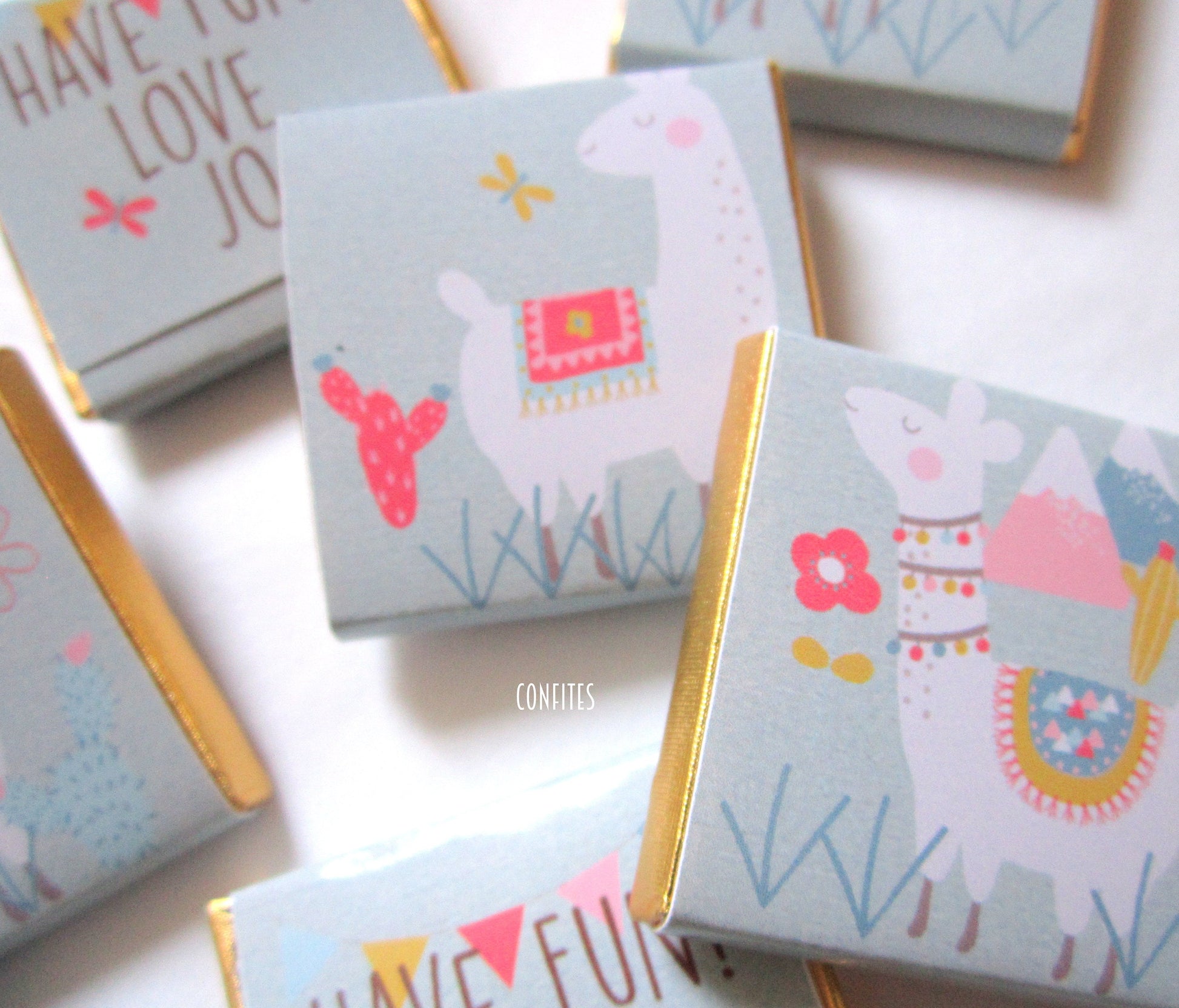 Personalised Llama Party Favours – Birthday, Baby Shower Party Treats