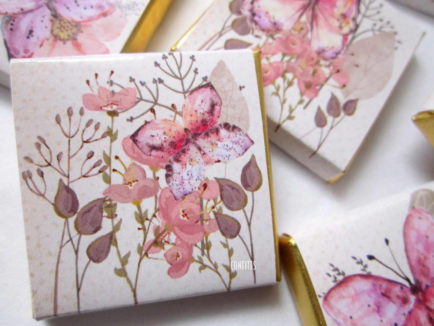 Personalised Butterfly Birthday Favours - Pink Garden Theme Party Bag Fillers - Butterfly Baby Shower Treats