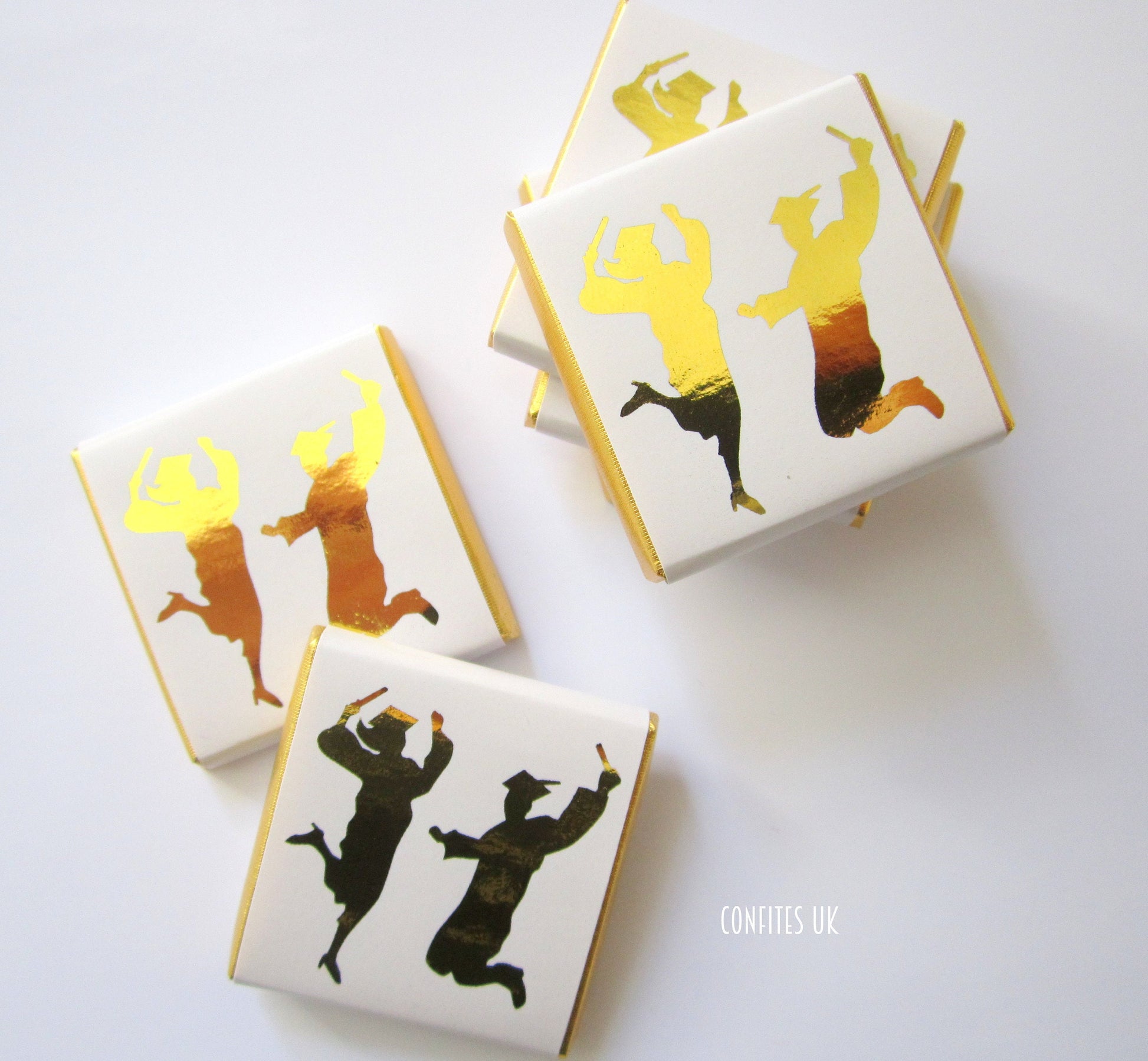 Personalised Graduation Party Favours - Graduate Gold Foiled Chocolate Treats - Prom Party Bag Fillers