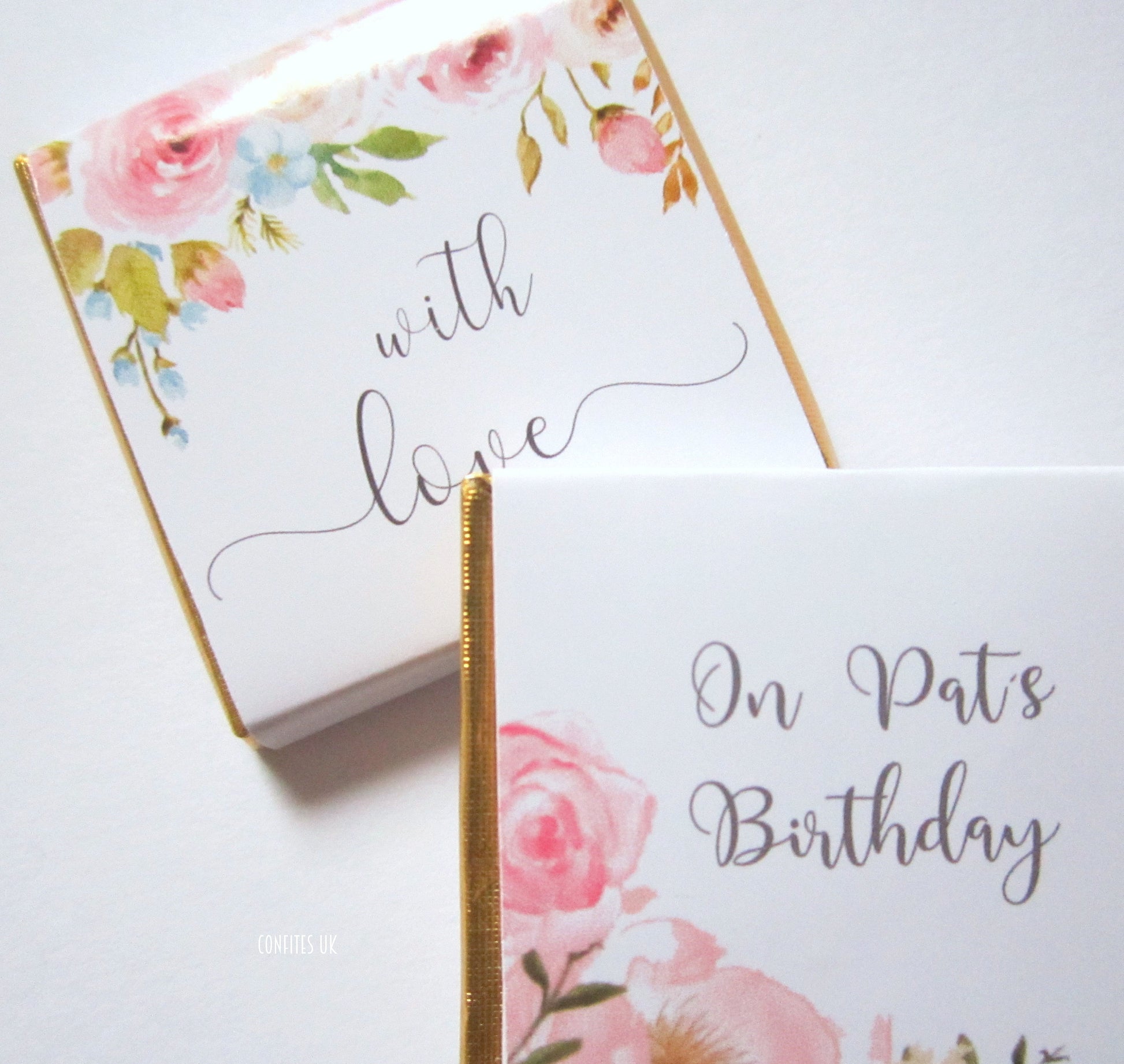 With Love Personalised Birthday Favours