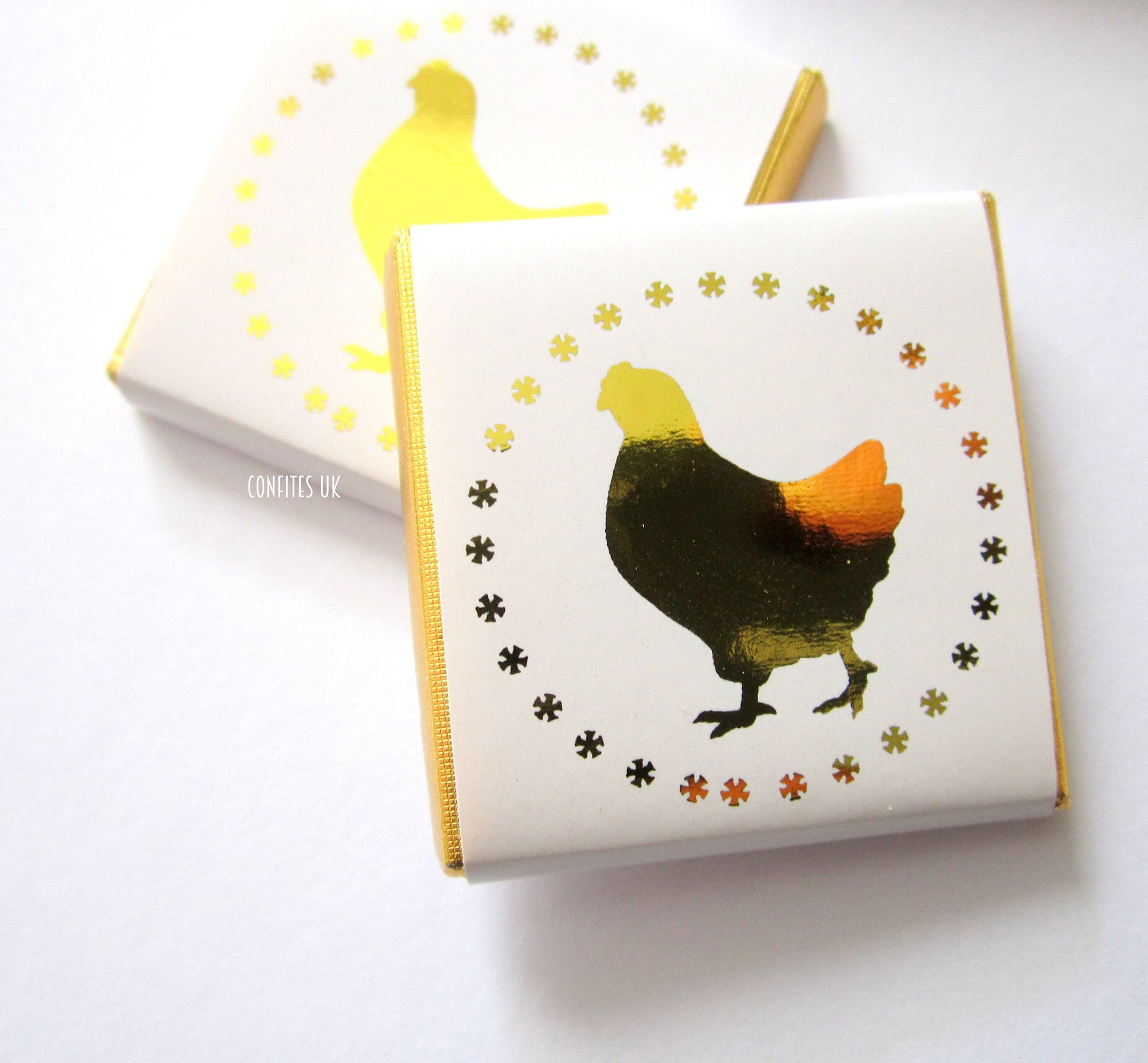 Personalised Hen Do Chocolate Favours – Golden Hen Night Bride Tribe Treats