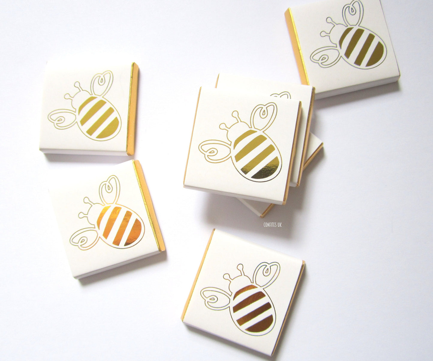 Personalised Golden Bee Party Chocolates – Bumblebee Personalised Birthday Favours