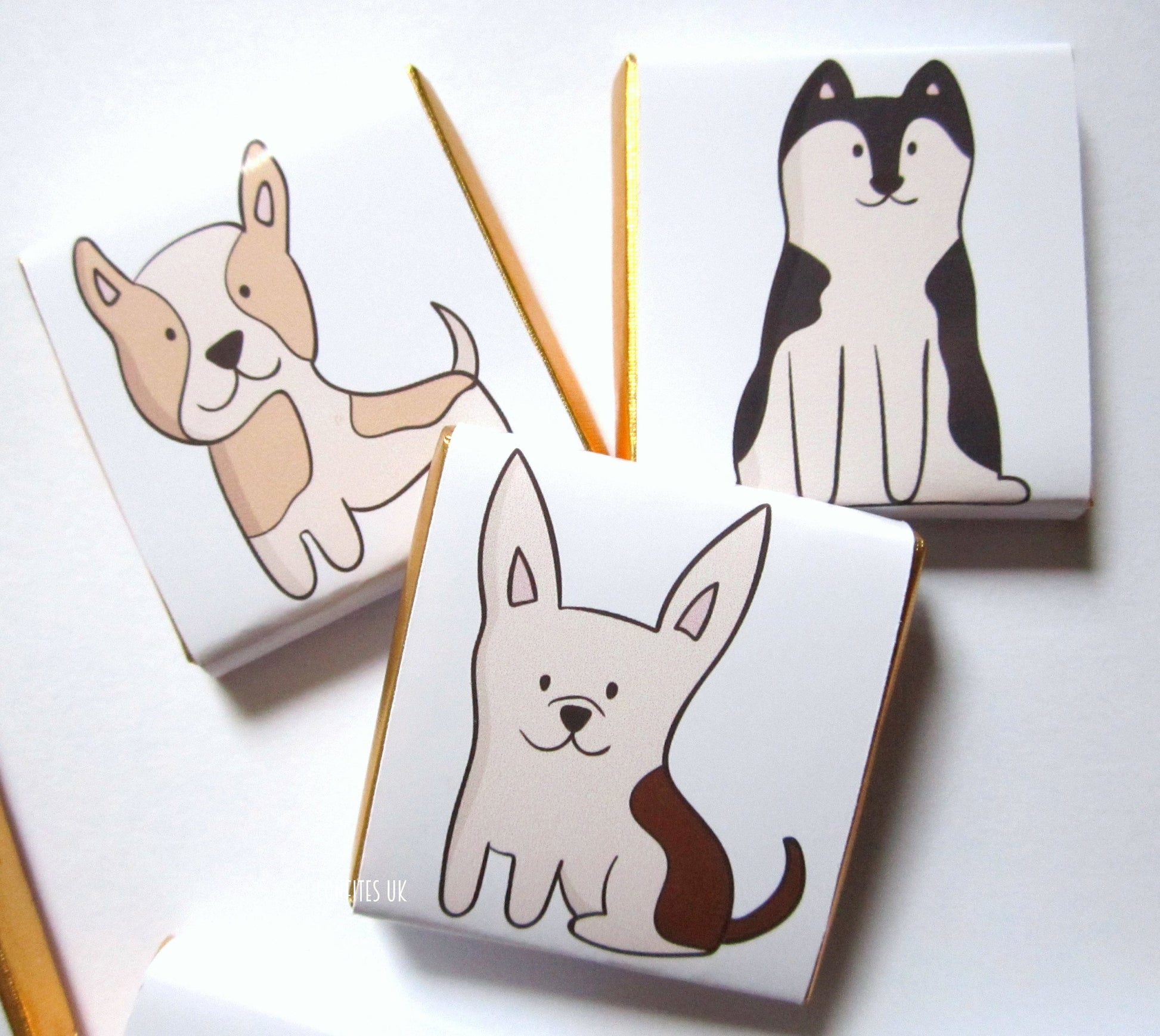 Personalised Dog Breeds Party Favours – Puppy Birthday Treats