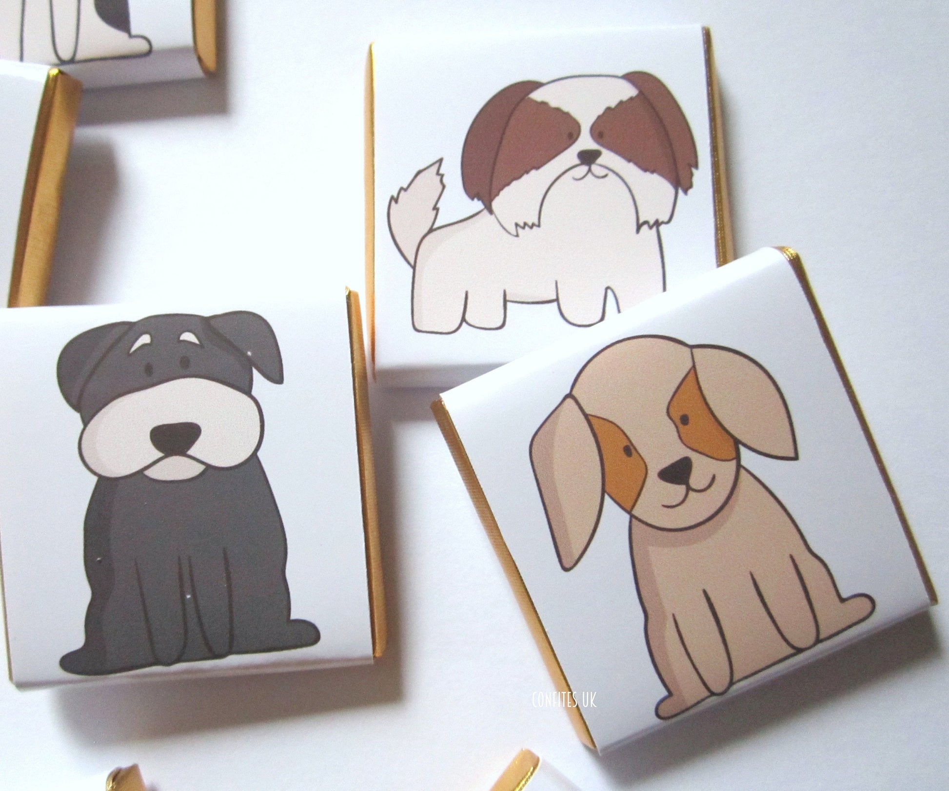 Personalised Dog Breeds Party Favours – Puppy Birthday Treats