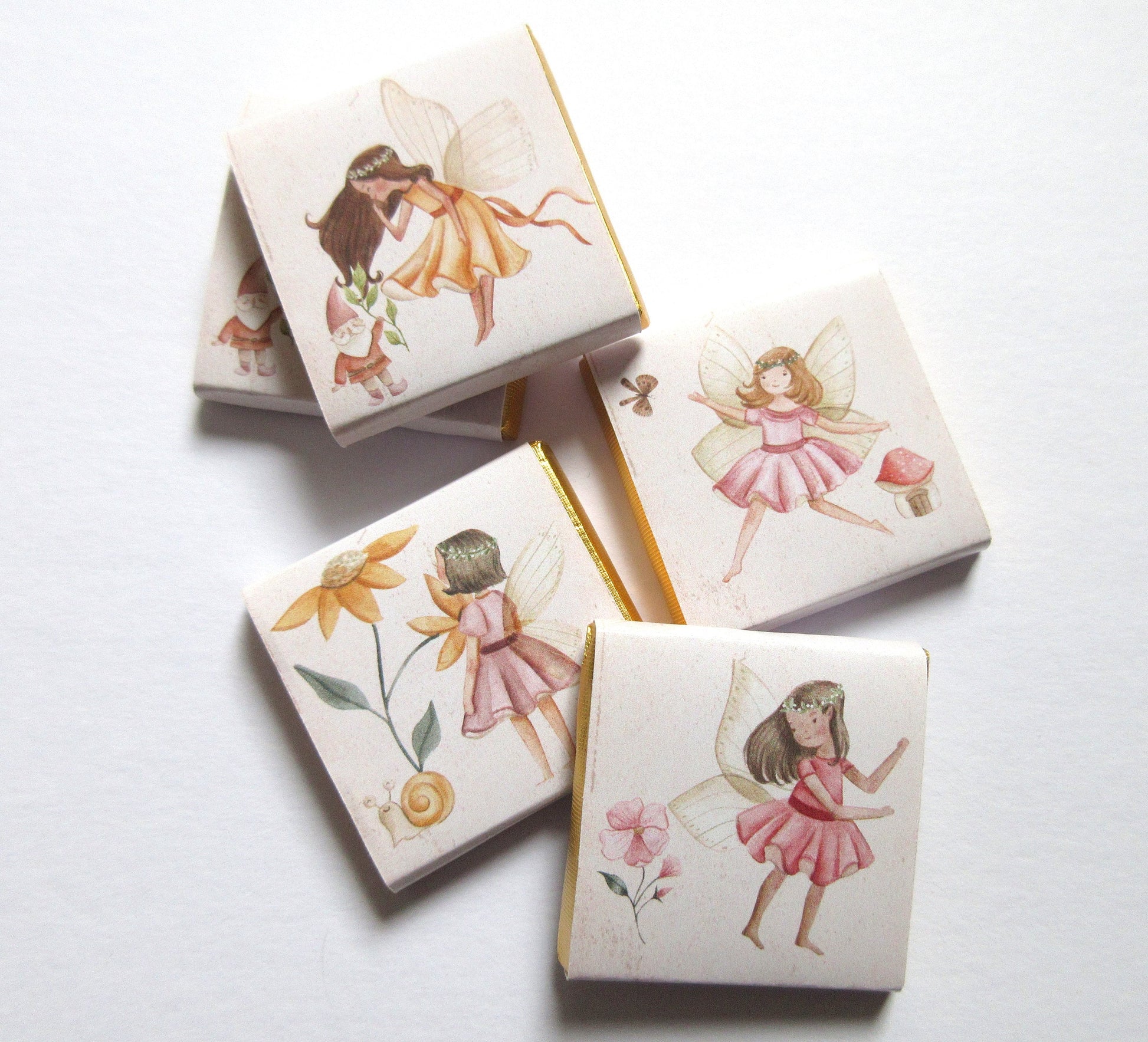 Personalised Fairy Chocolate Party Favours – Magic Garden Birthday Treats