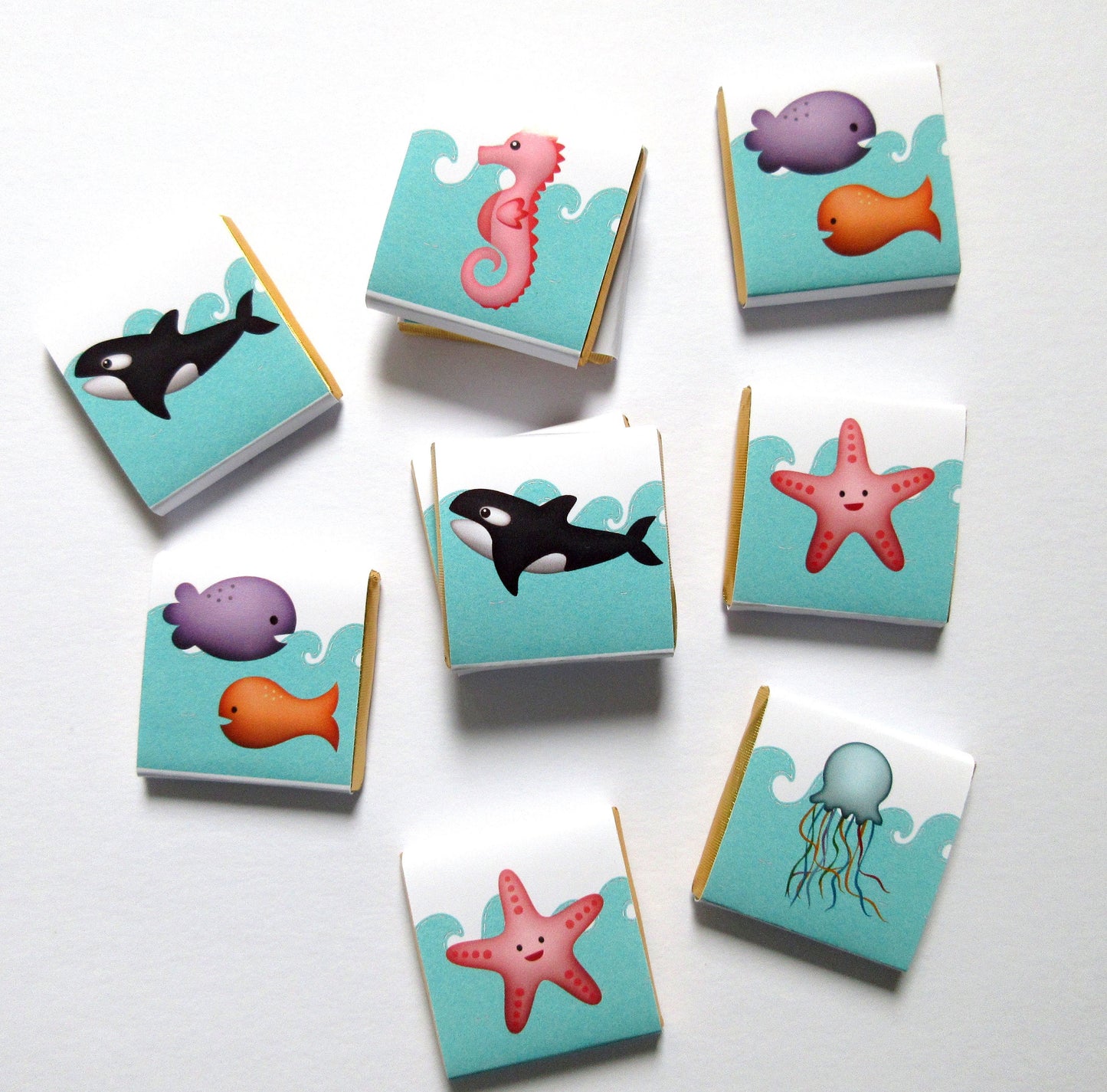 Personalised Under the Sea Party Favours, Ocean chocolates party bag fillers