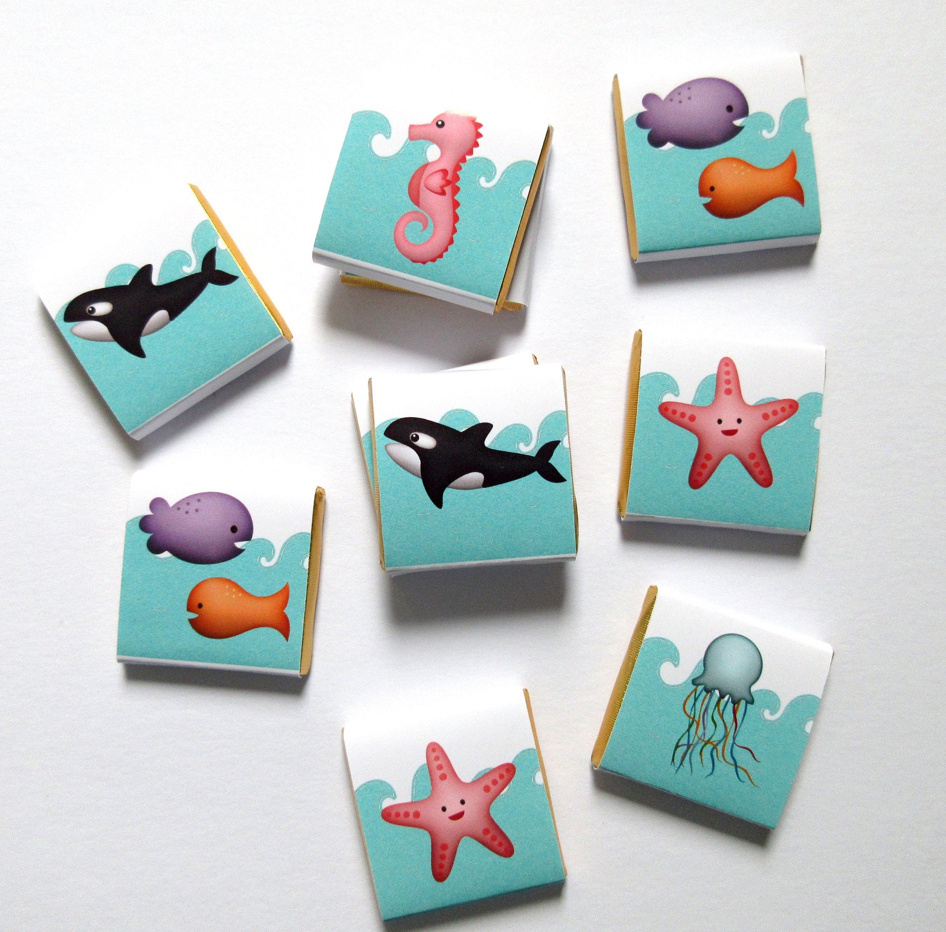 Personalised Under the Sea Party Favours, Ocean chocolates party bag fillers