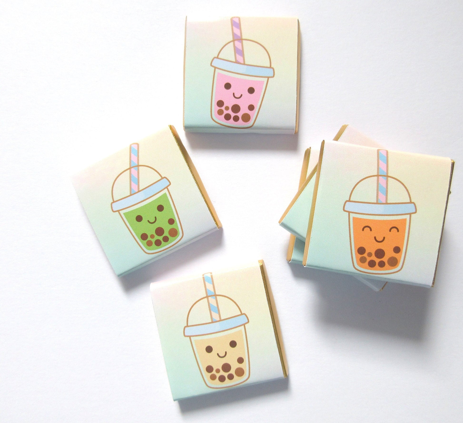 Personalised Bubble Tea Chocolates – Birthday Party Favours, Boba Bar Treats
