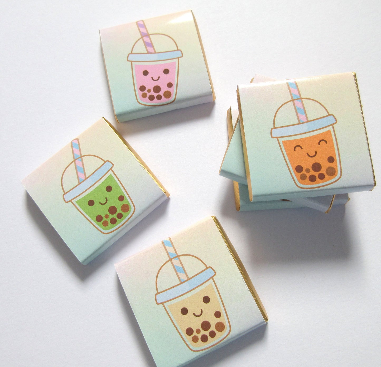 Personalised Bubble Tea Chocolates – Birthday Party Favours, Boba Bar Treats