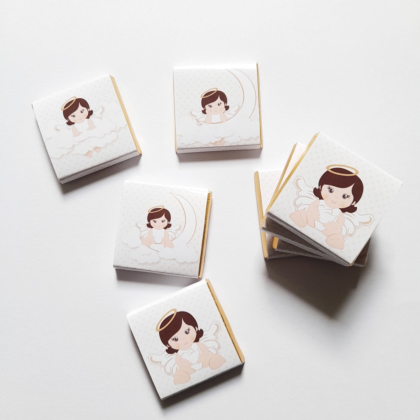 Personalised Angel Christening Favours – Baby Girl Chocolate Treats