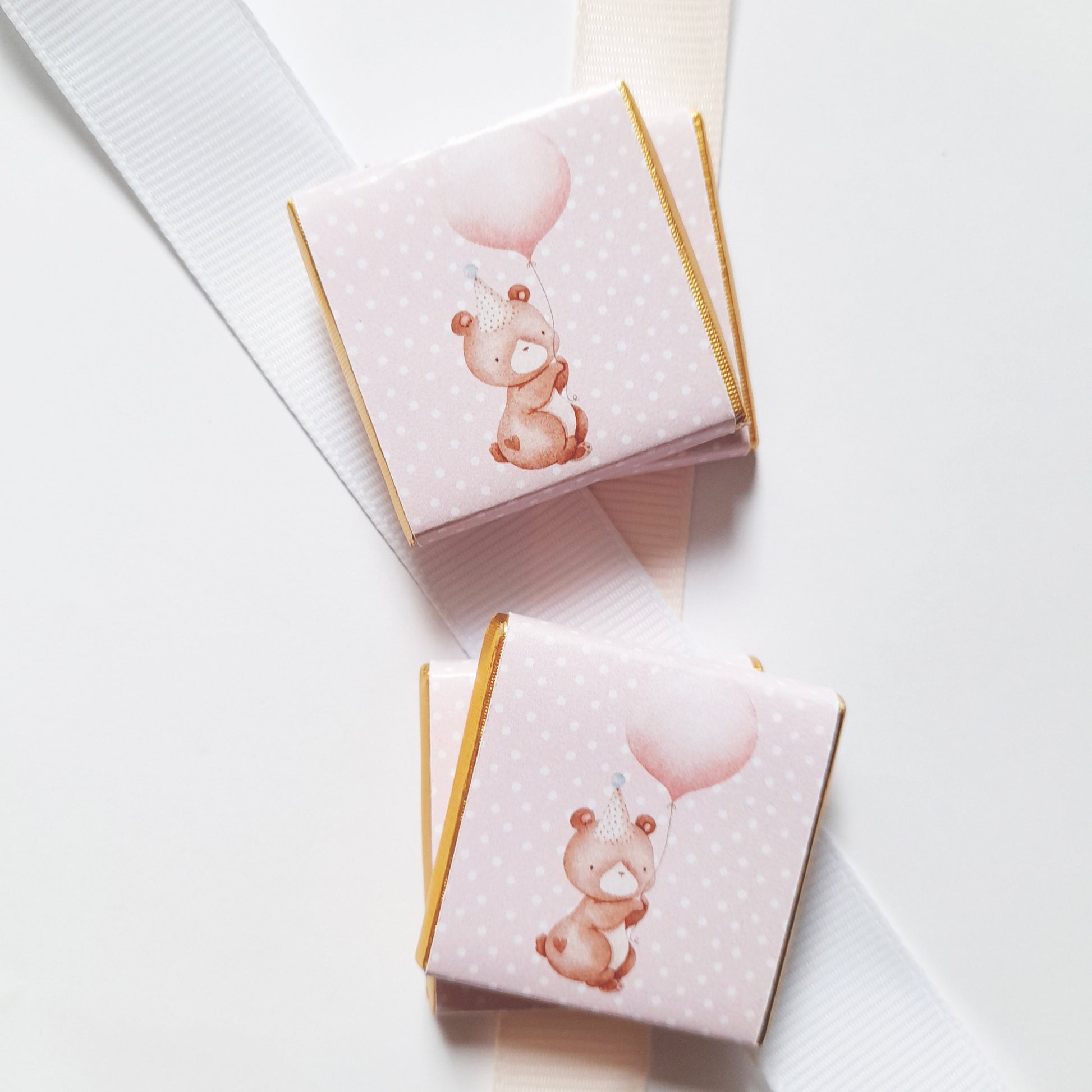 Personalised 1st Birthday Party Favours – Baby Bear Girl Treats