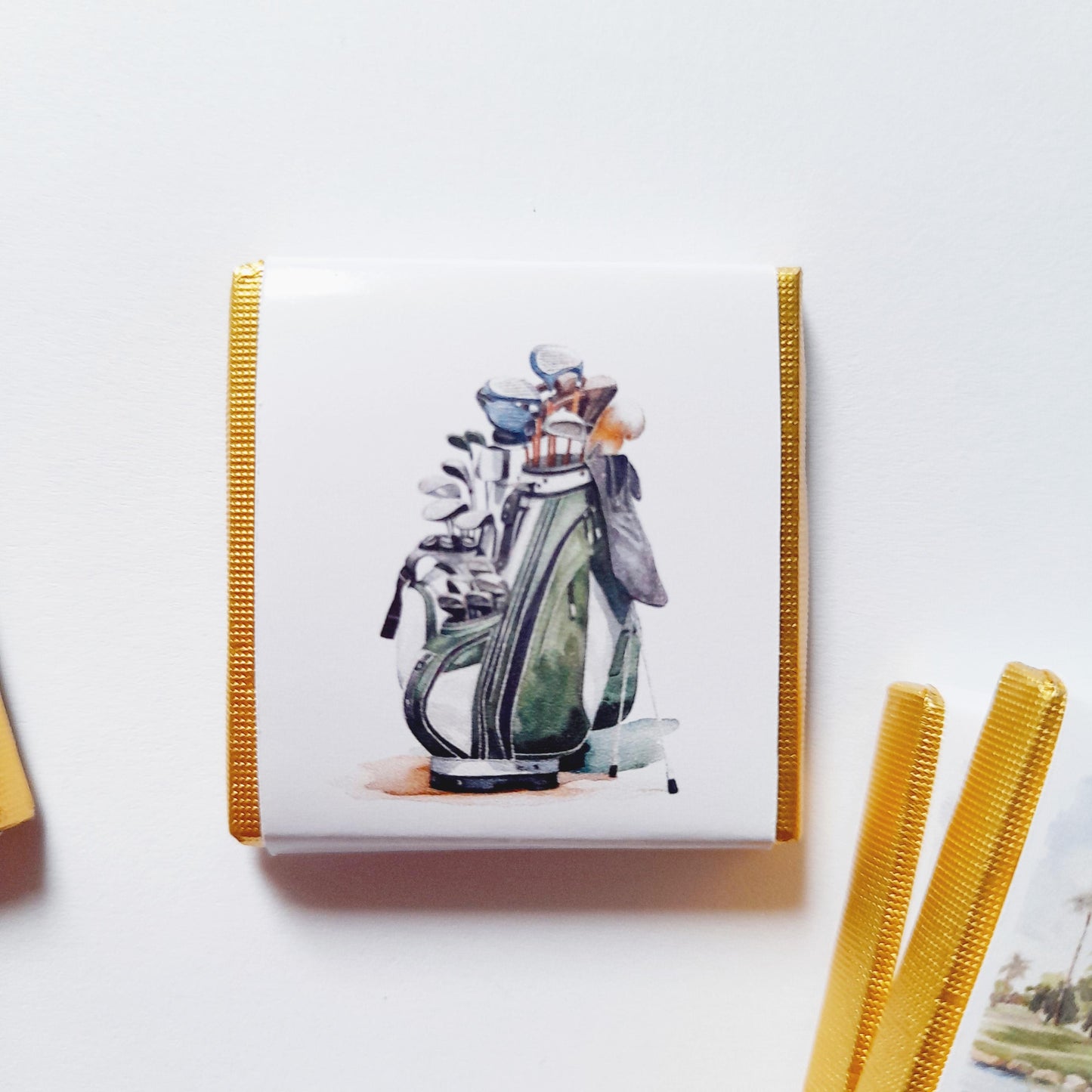 Personalised Golf Party Favours - Retirement Celebration Chocolate Treats - Golfer Birthday Guest Gifts