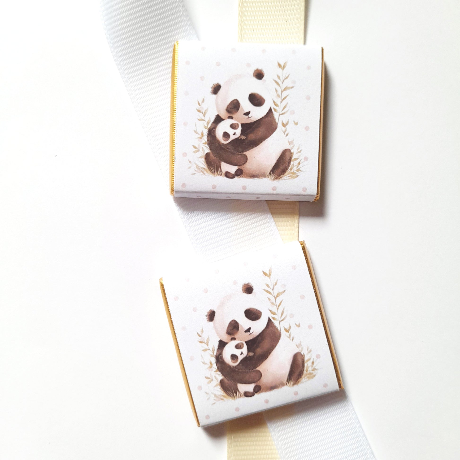 Personalised Panda Baby Shower Chocolate Favours – Mama and Baby Treats