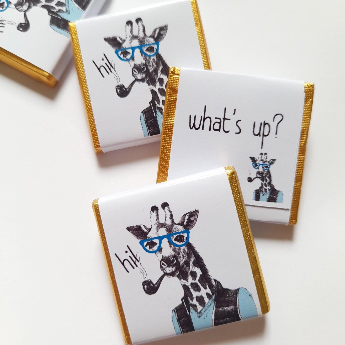Personalised Giraffe Party Favours – Hipster Birthday Guest Treats