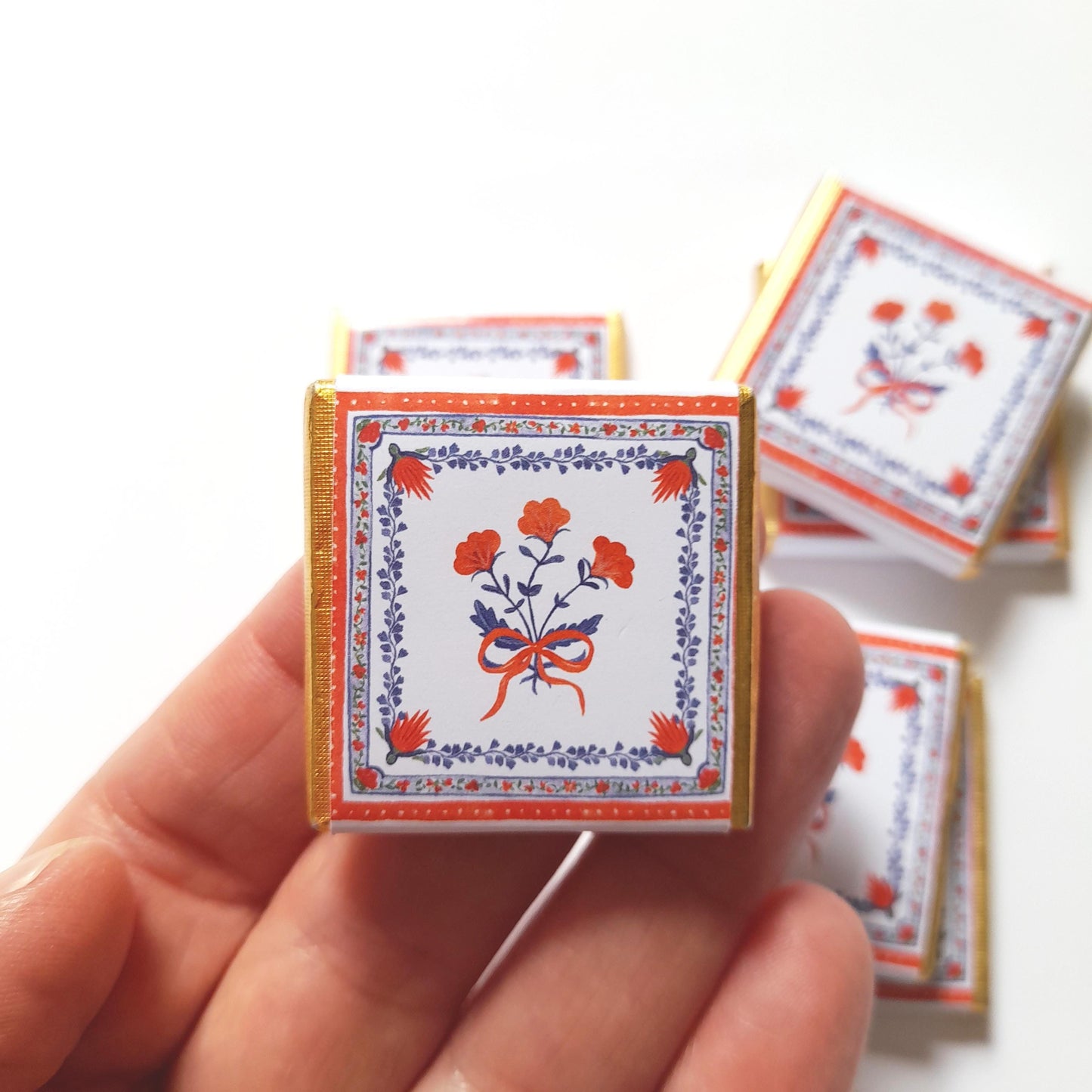 Personalised Thank You Party Favours – Red Floral Birthday Treats