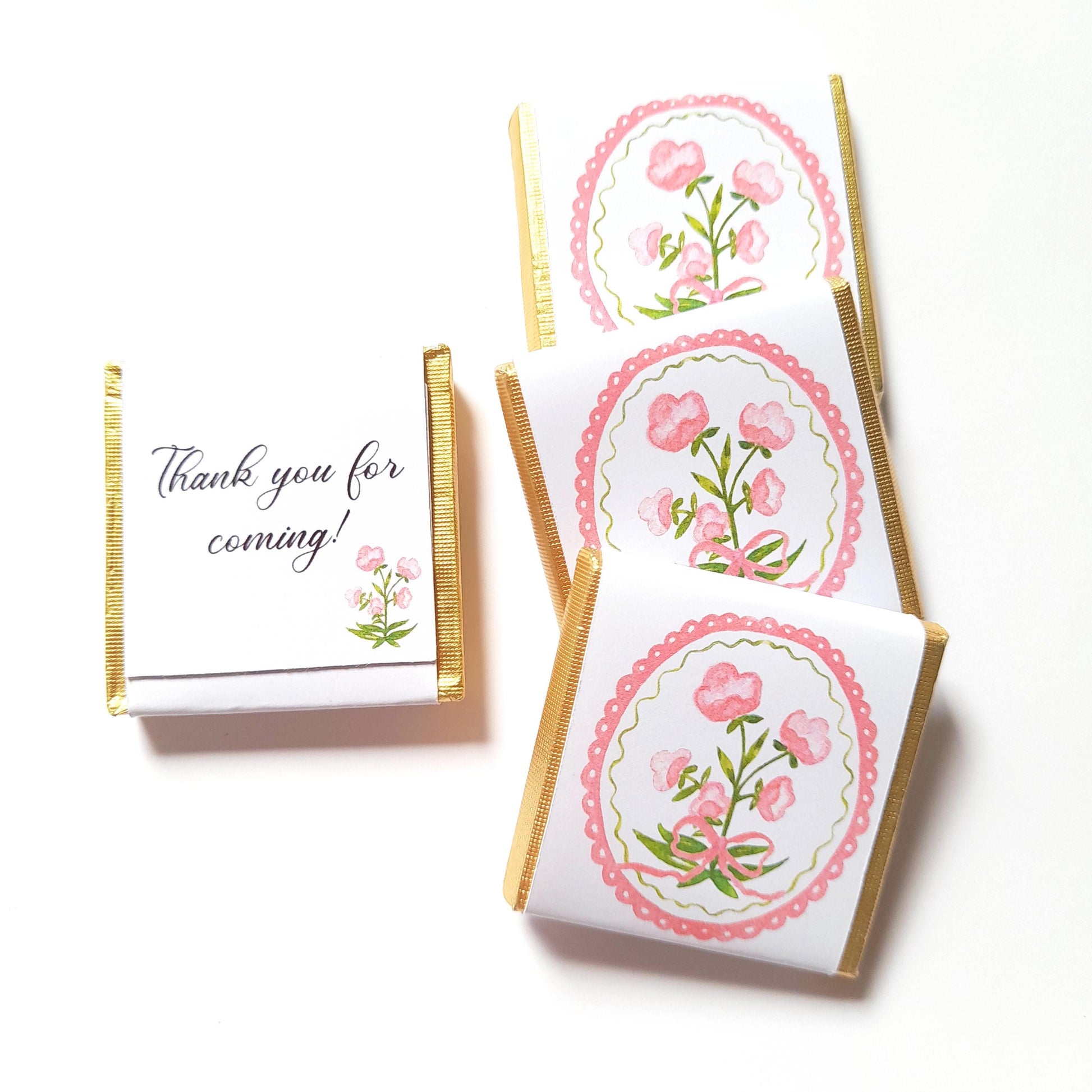 Personalised Coquette Party Favours – Floral Birthday thank you treats