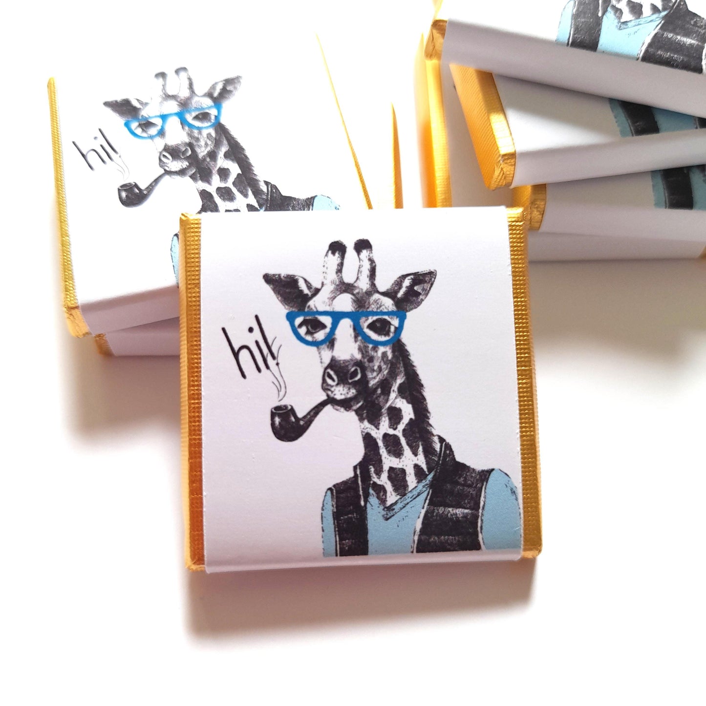 Personalised Giraffe Party Favours – Hipster Birthday Guest Treats