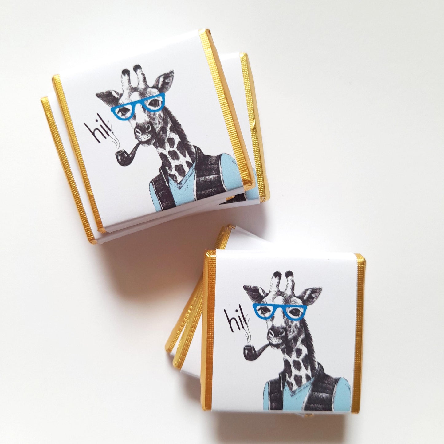Personalised Giraffe Party Favours – Hipster Birthday Guest Treats