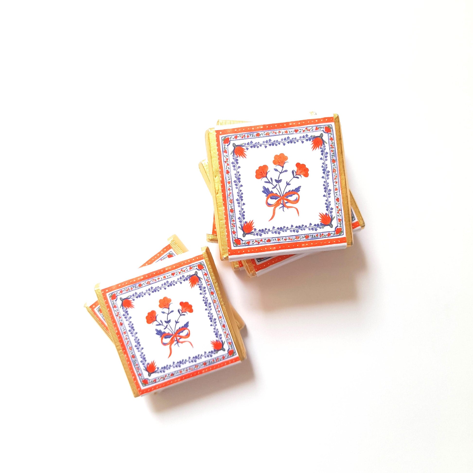 Personalised Thank You Party Favours – Red Floral Birthday Treats