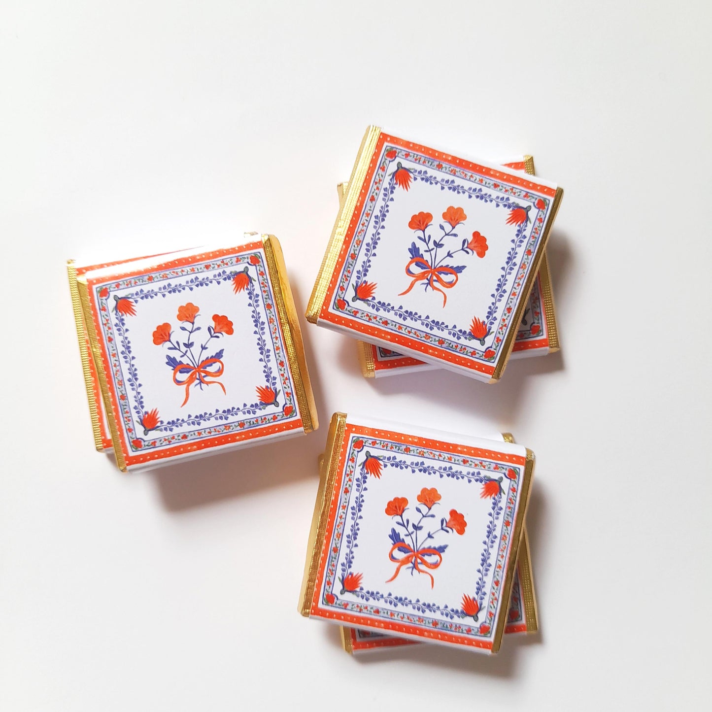Personalised Thank You Party Favours – Red Floral Birthday Treats