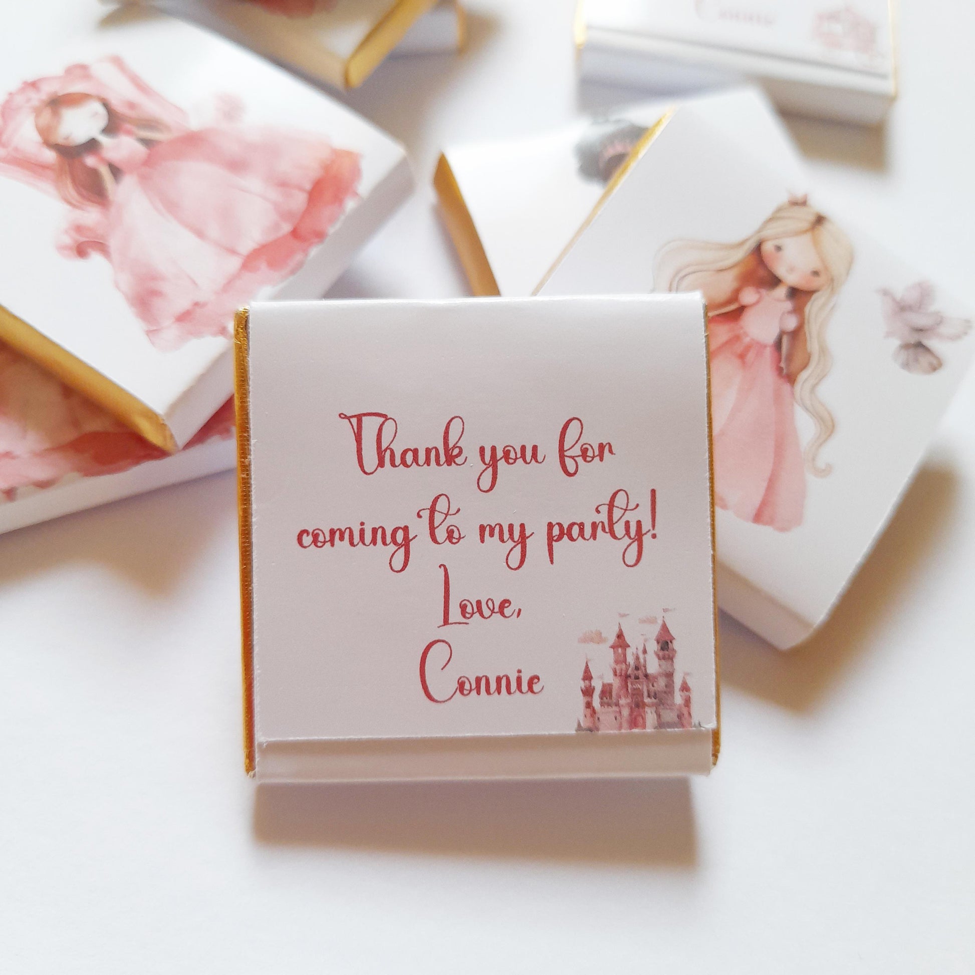 Personalised Princesses Birthday party favours – Fairy tale Treats