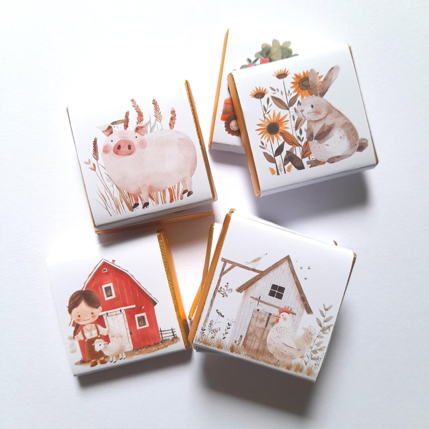Personalised Farmyard Chocolate Favours – Farm Birthday Party Treats