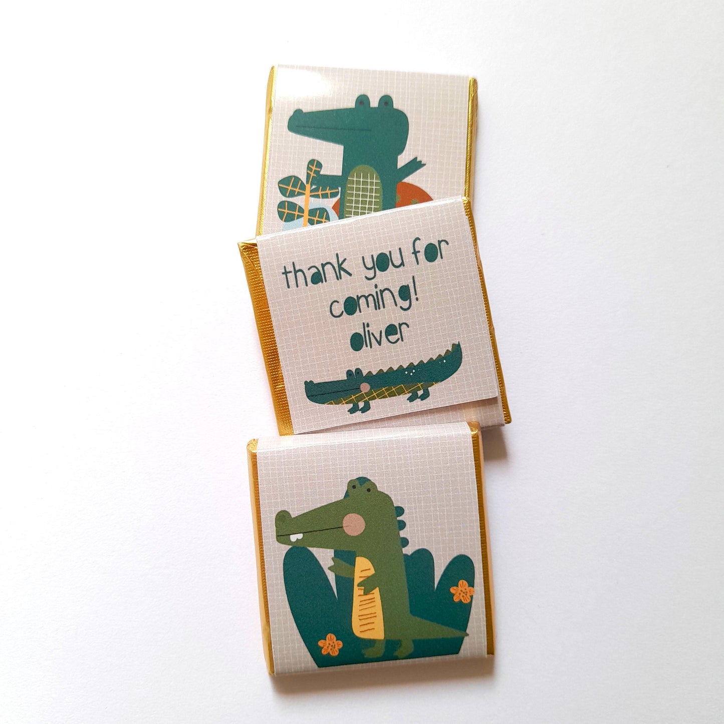Personalised Crocodile Party Favours – Jungle Safari Birthday Treats