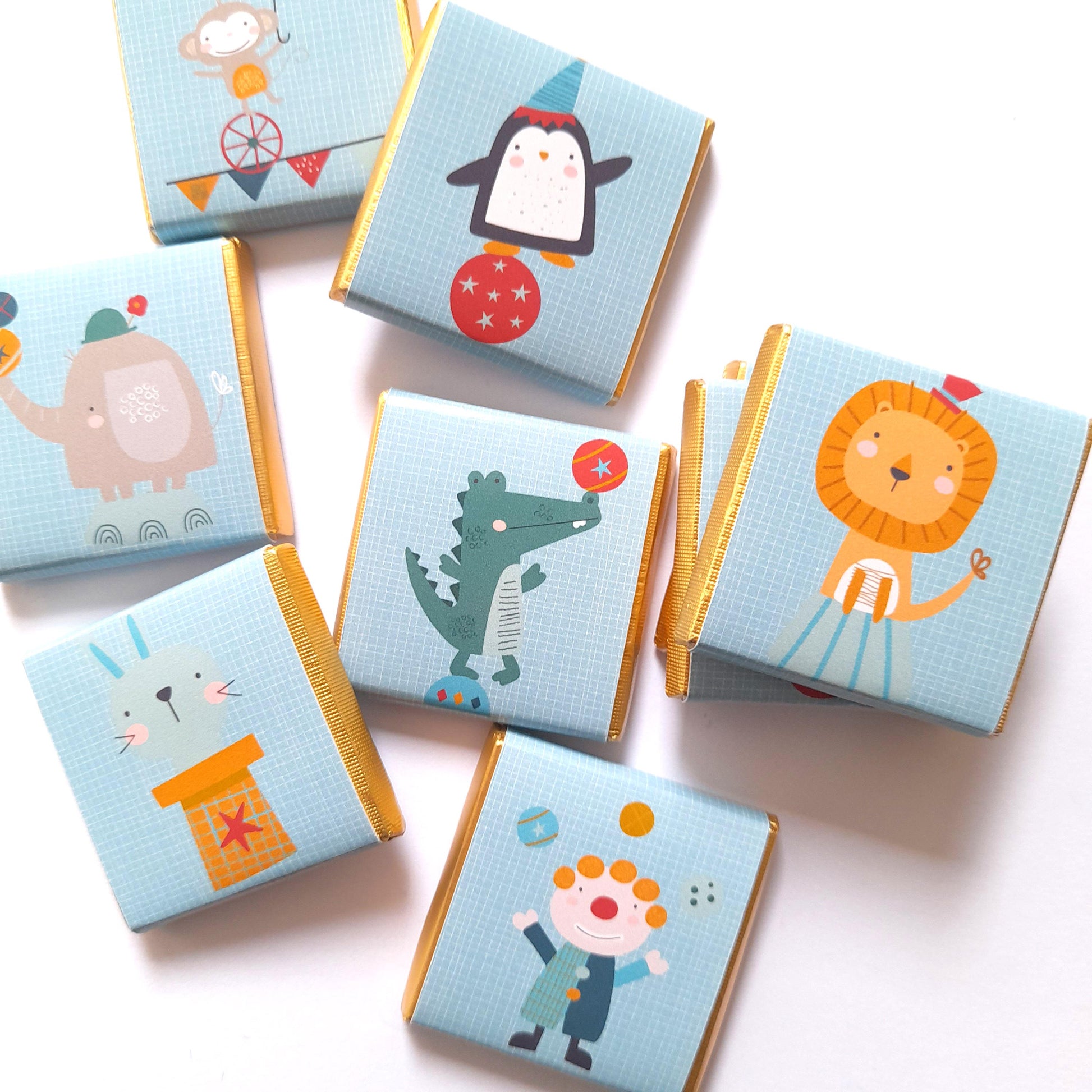Personalised Circus Party Favours – Birthday Treats