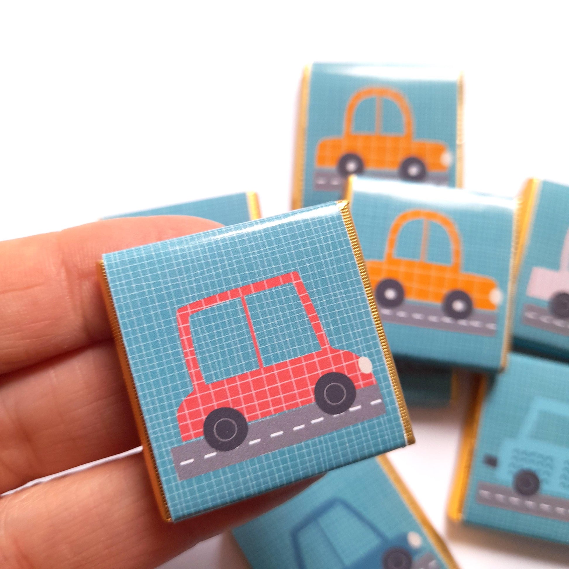 Personalised Little Cars Chocolates – Birthday Party Favours, Guest Gifts