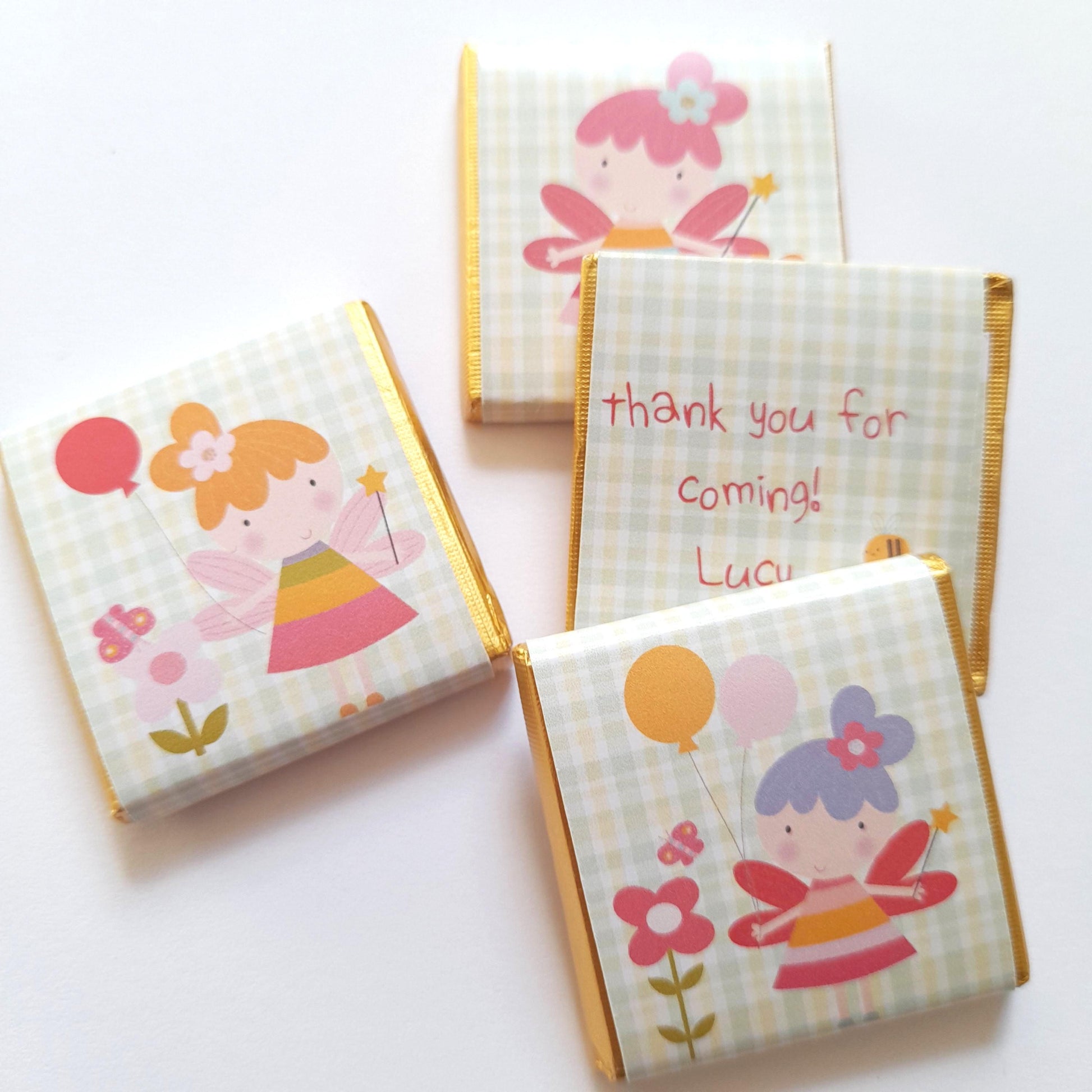 Personalised Flower Fairy Party Favours - Magical Floral Birthday Treats - Enchanted Garden Party Bag Filler