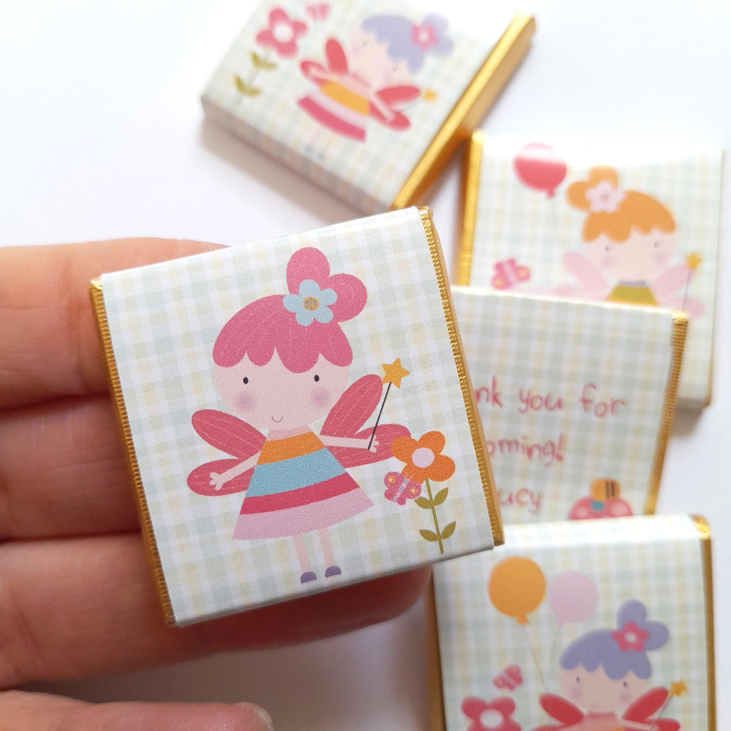 Personalised Flower Fairy Party Favours - Magical Floral Birthday Treats - Enchanted Garden Party Bag Filler