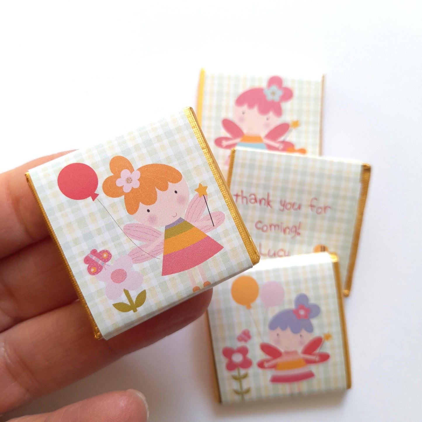 Personalised Flower Fairy Party Favours - Magical Floral Birthday Treats - Enchanted Garden Party Bag Filler