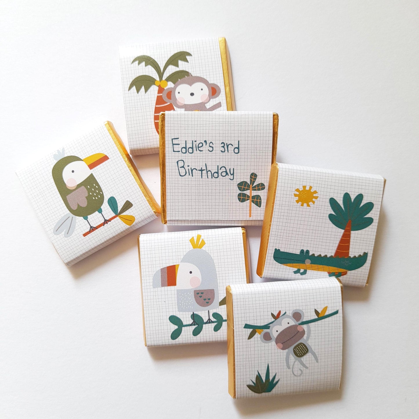 Personalised Jungle Safari Party Favours – Wild One Birthday Treats