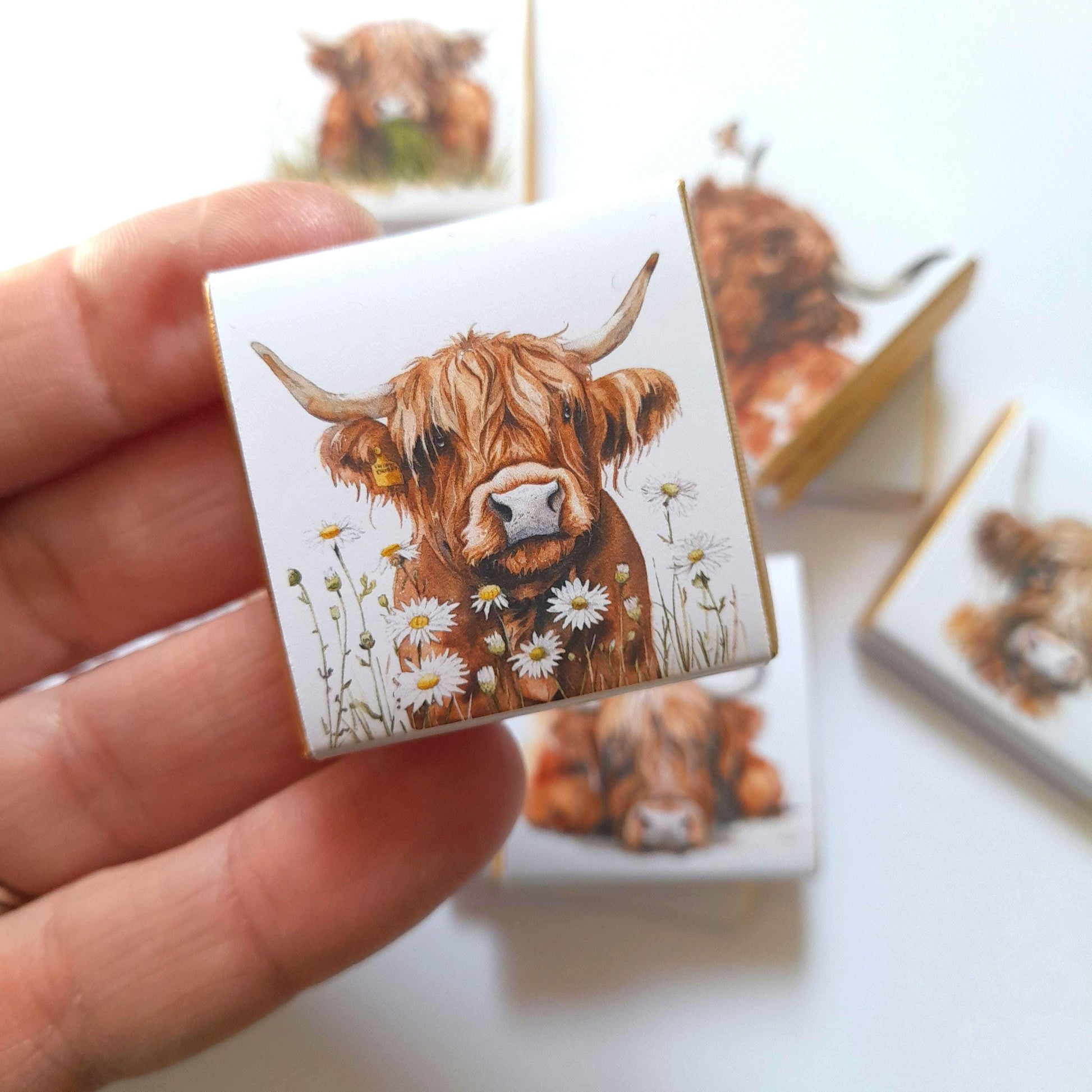 Personalised Highland Cow Wedding Favours - Scottish Coo Chocolate Treats - Custom Birthday Party Favours