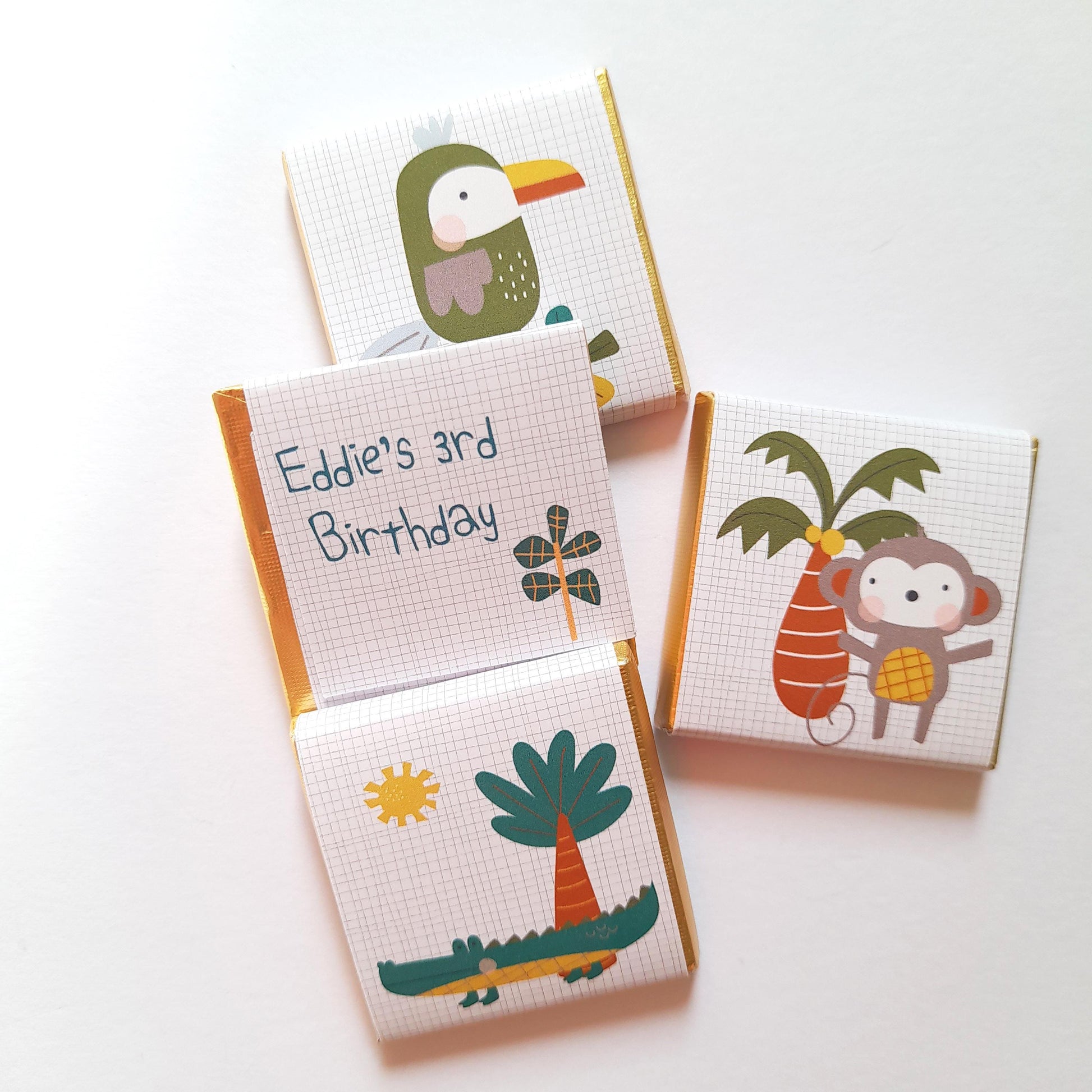 Personalised Jungle Safari Party Favours – Wild One Birthday Treats