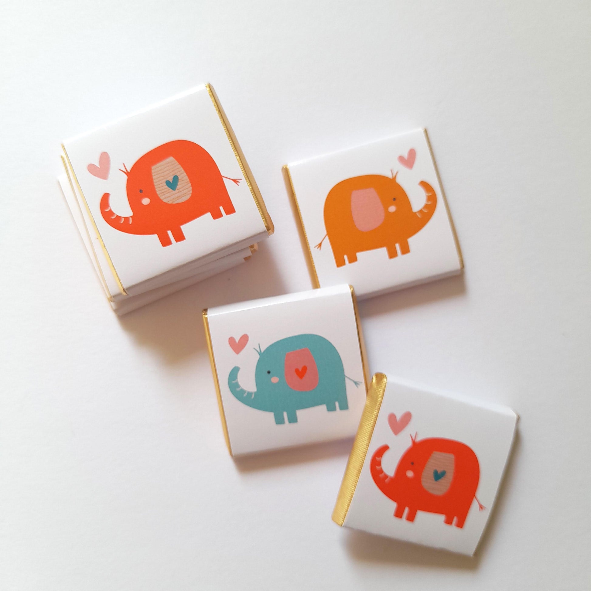 Personalised Baby Shower Favours - Elephant 1st Birthday Chocolate Treats