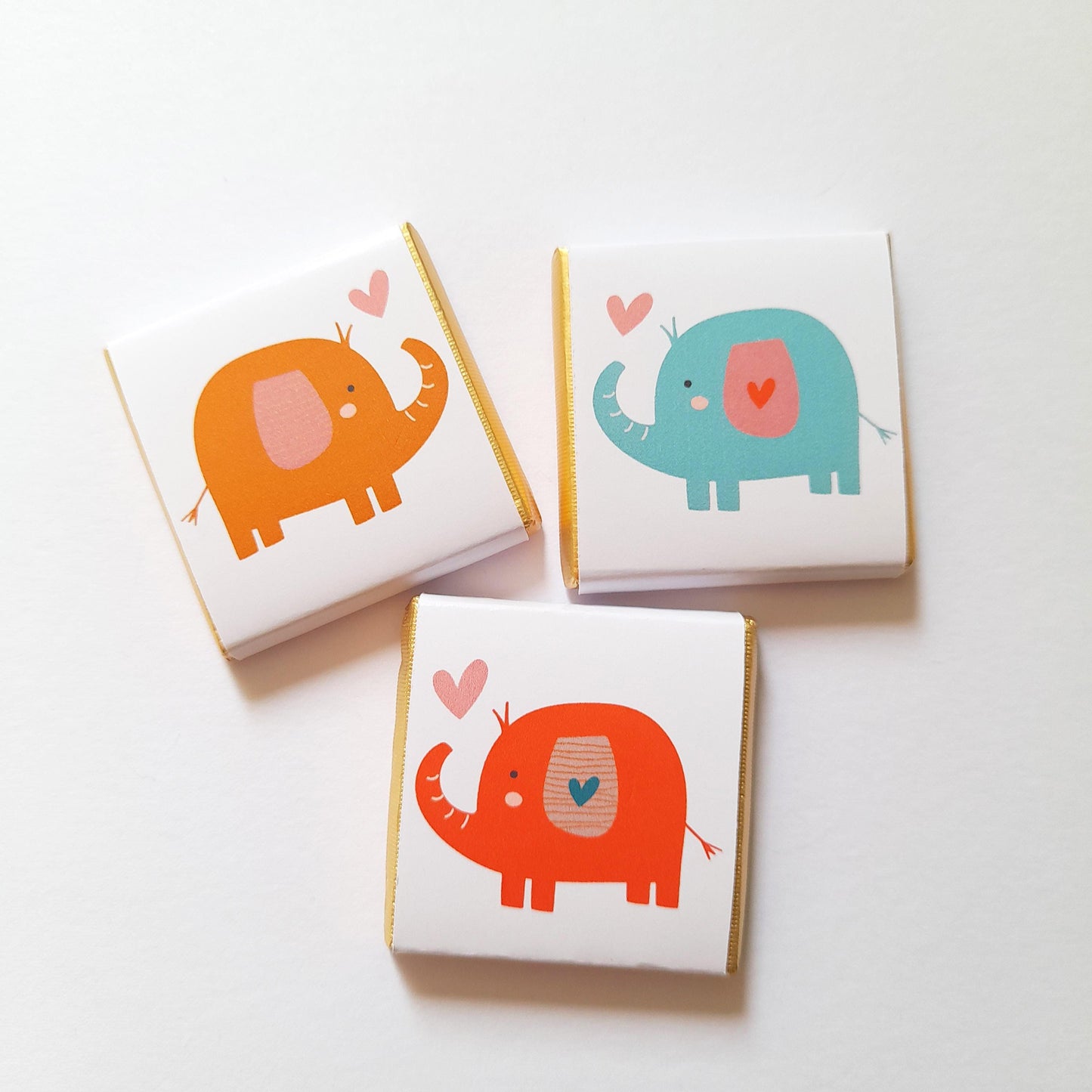 Personalised Baby Shower Favours - Elephant 1st Birthday Chocolate Treats