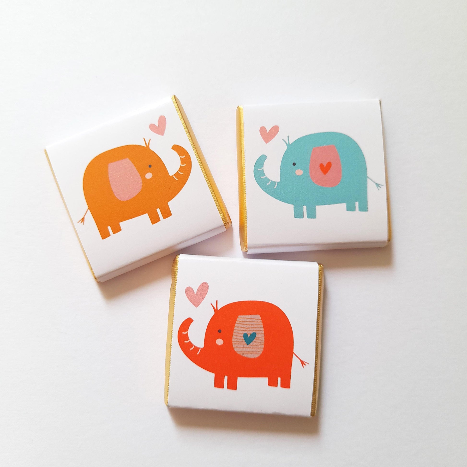 Personalised Baby Shower Favours - Elephant 1st Birthday Chocolate Treats