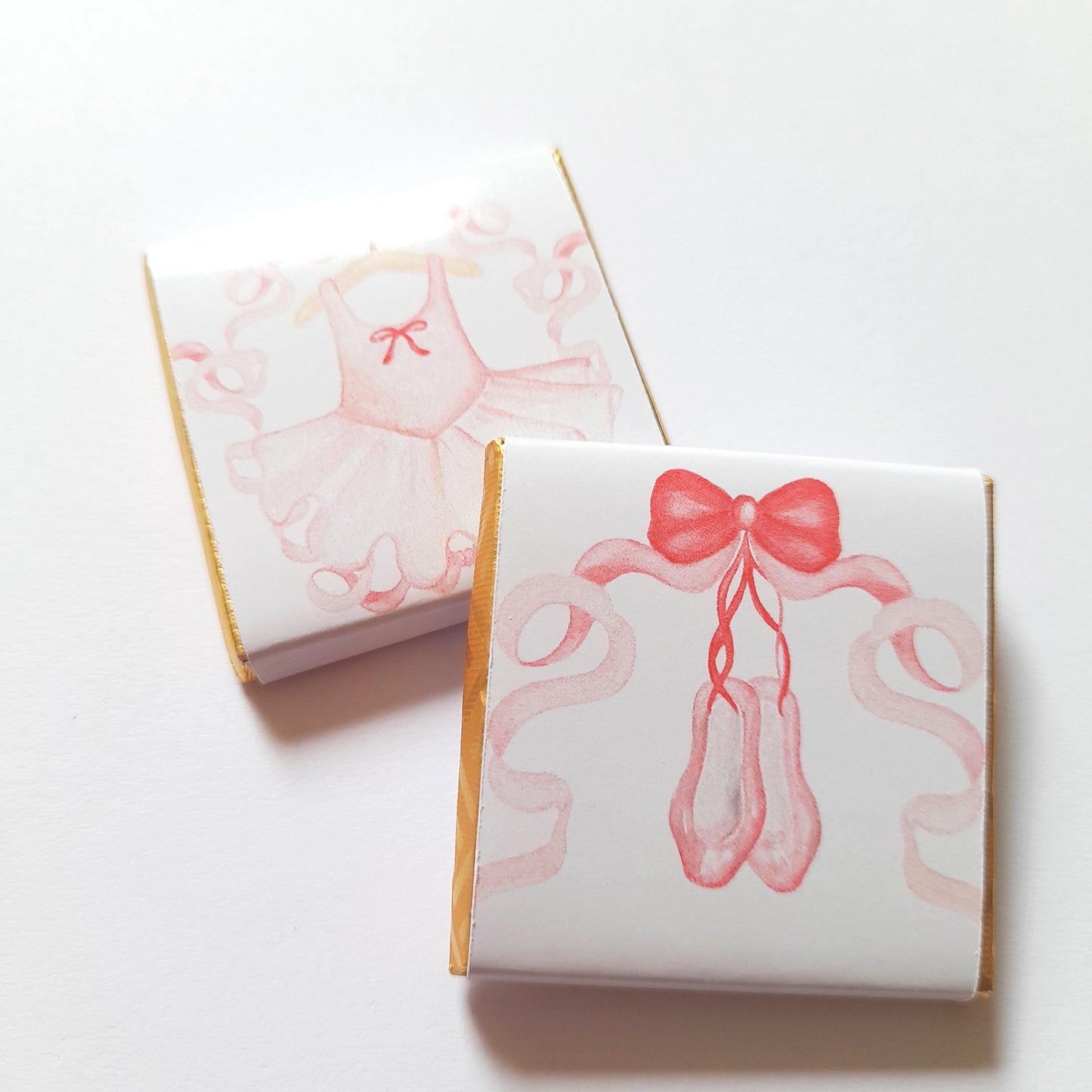 Personalised Ballerina Chocolate Favours - Ballet Party Bag Fillers - Pink Dance Theme Birthday Treats